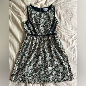 Three pink hearts flower dress